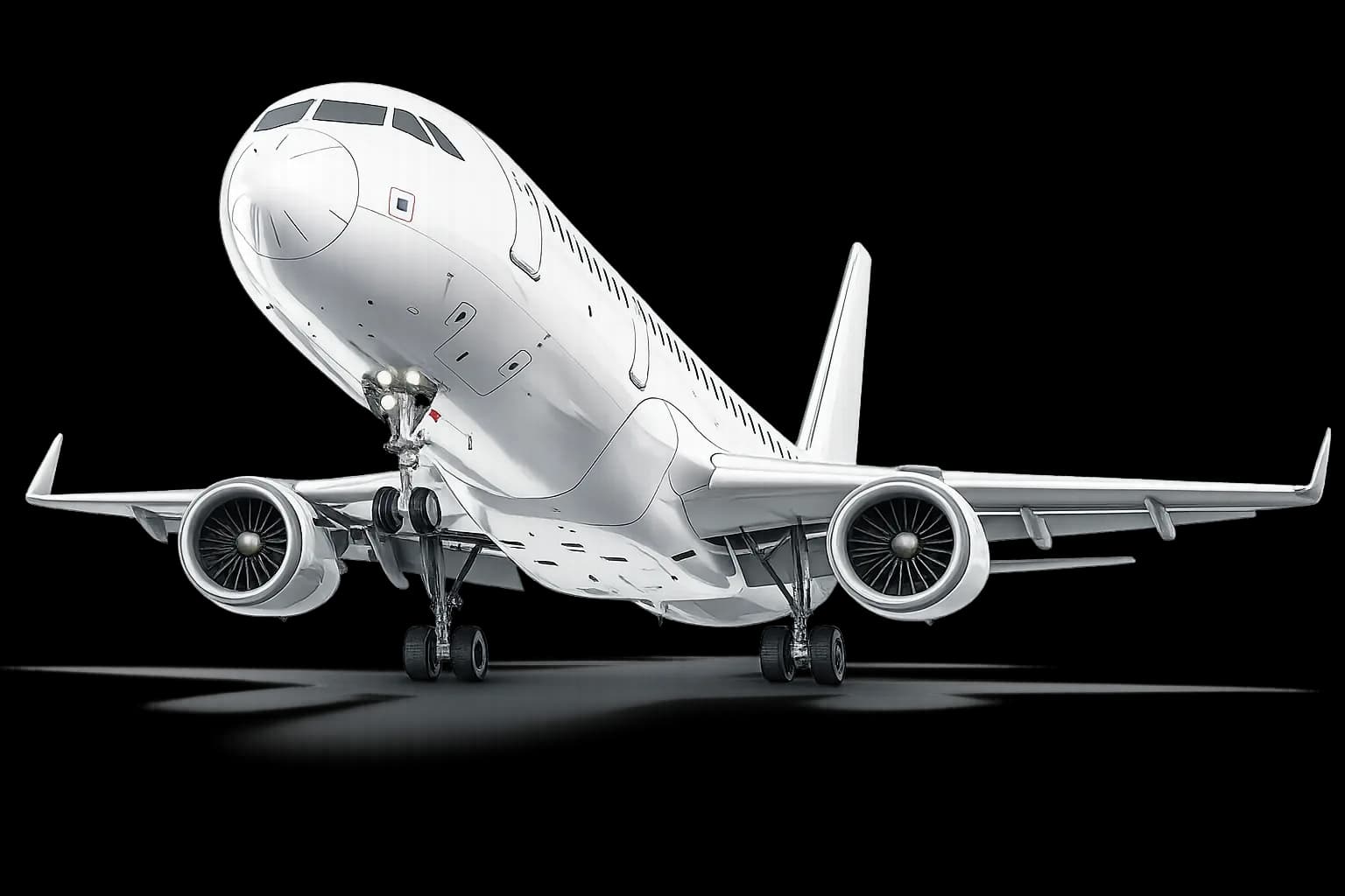 Aeronave decolando